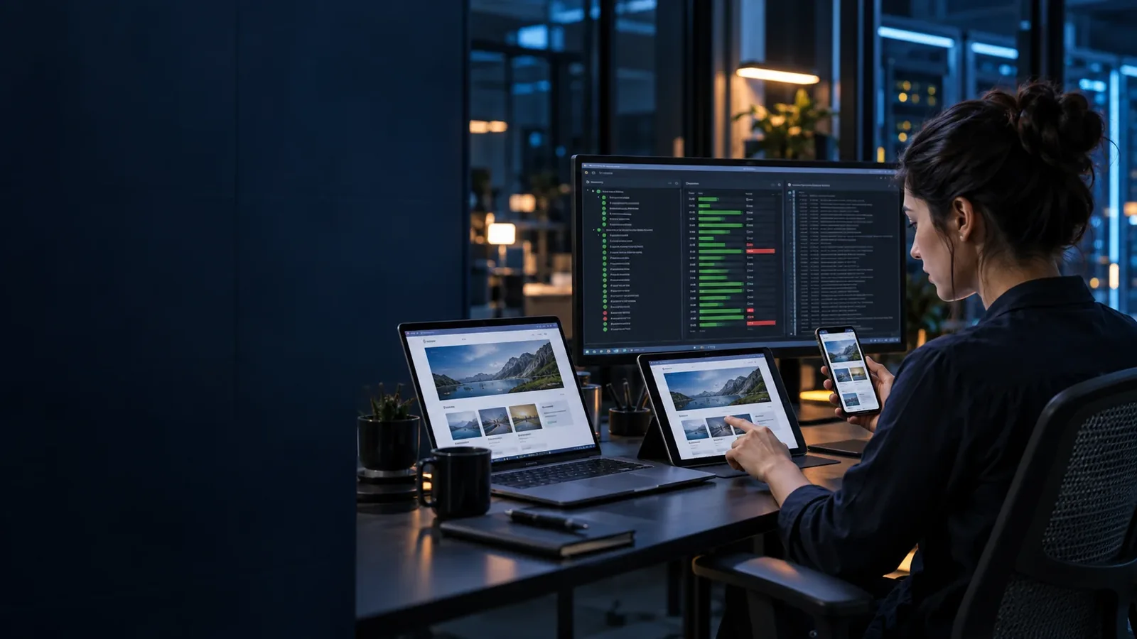 Quality engineer testing business applications across desktop, tablet and mobile devices.
